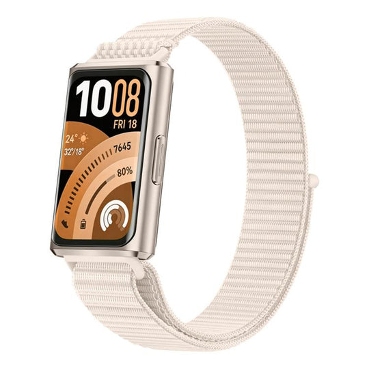 For Huawei Band 11 / Band 11 Pro Adjustable Nylon Hook And Loop Fastener Watch Band(Starlight)