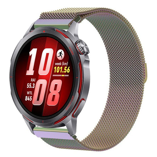 For Huawei Watch GT Runner 2 Milanese Magnetic Metal Watch Band(Iridescent)