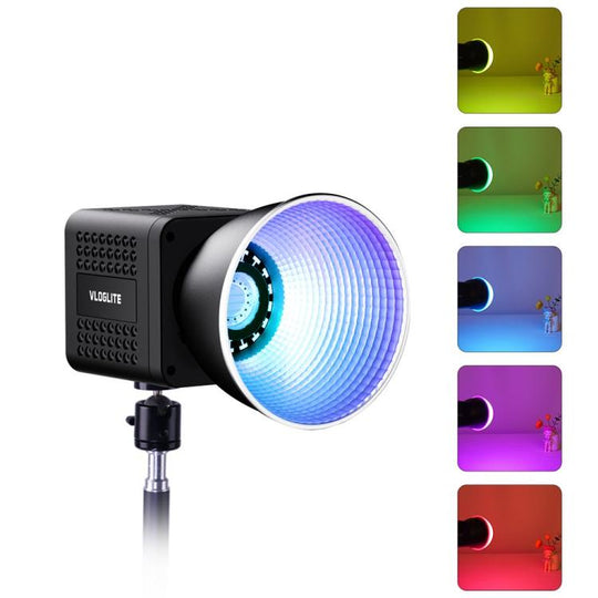 VLOGLITE P40RGB Photography 40W COB RGB Video Light 20 Effects Modes Studio Video Lamp