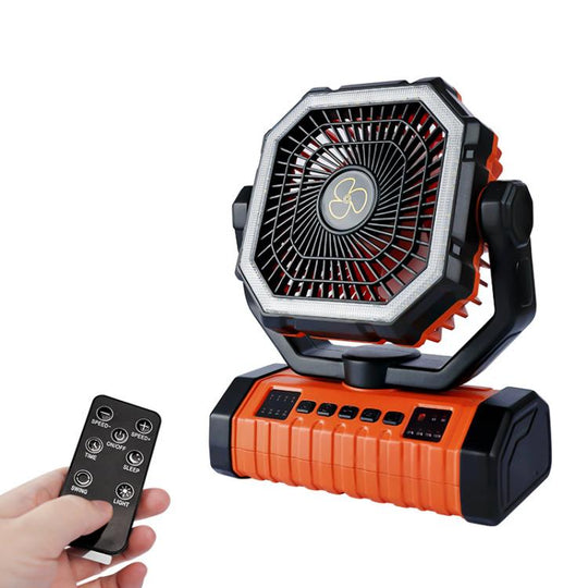 WG353 Outdoor Camping Hook Tent Desktop Fan 20000mAh Battery(Orange)