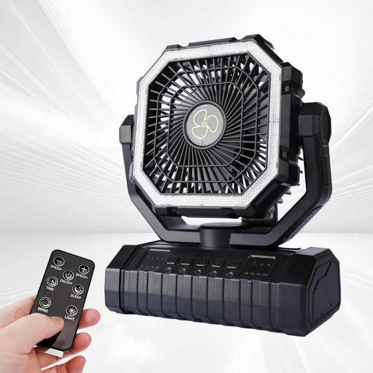 WG353 Outdoor Camping Hook Tent Desktop Fan 20000mAh Battery(Black)