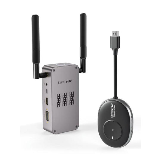 Lemorele Q5R18 USB One-Click Wireless HDMI-compatible Transmitter for Presentations, Plug: EU Plug