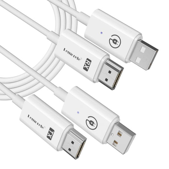 Lemorele P100 HDMI-compatible Wireless Transmitter Set 1080P 5GHz WiFi 50M Long Range Adapter