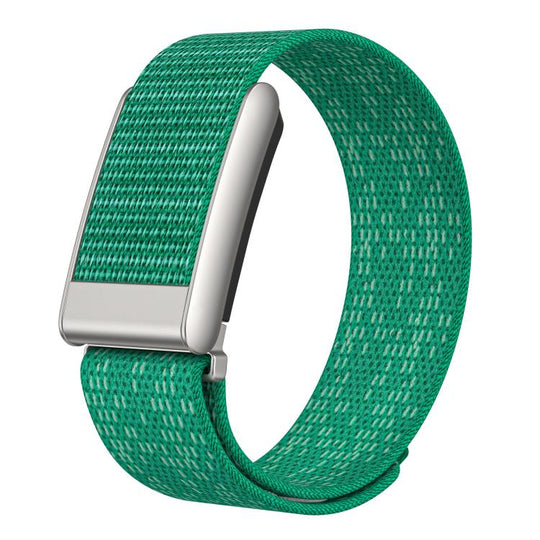For WHOOP 5.0 Regular Dual Color Nylon Hook and Loop Fastener Watch Band(Snowflake Green)