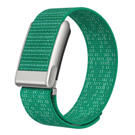 For WHOOP 5.0 Electrocardiogram Dual Color Nylon Hook and Loop Fastener Watch Band(Snowflake Green)