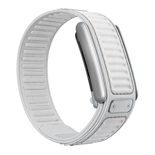 For WHOOP 5.0 Regular Quick Dry Two Color Nylon Hybrid Silicone Watch Watch Band(Shell Beige)