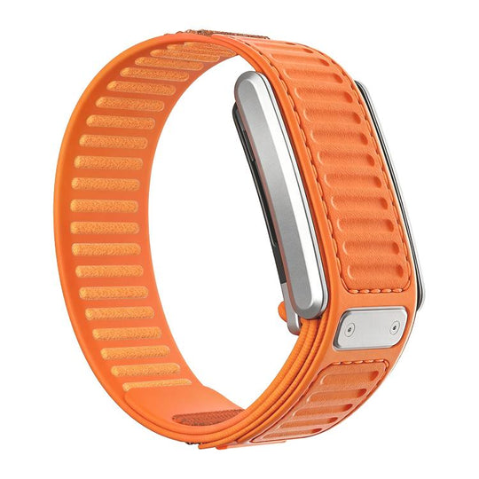 For WHOOP 5.0 Regular Quick Dry Two Color Nylon Hybrid Silicone Watch Watch Band(Orange)