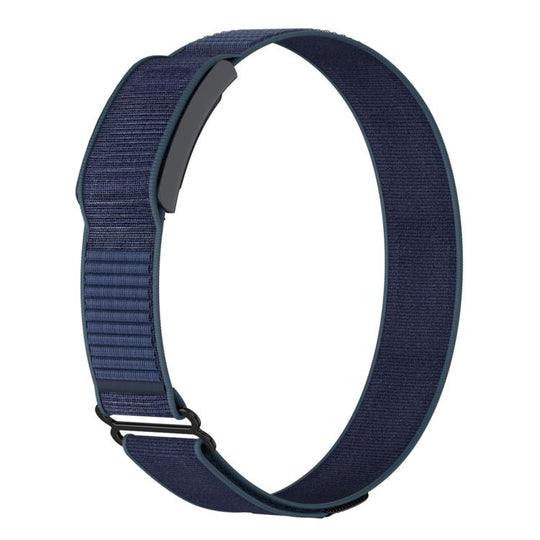 For Amazfit Helio Strap Nylon Hook and Loop Fastener Watch Band Armband(Midnight Blue)