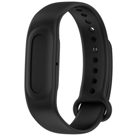 For Google Fitbit Air Watch Frame Integrated Reverse Buckle Silicone Watch Band(Black)