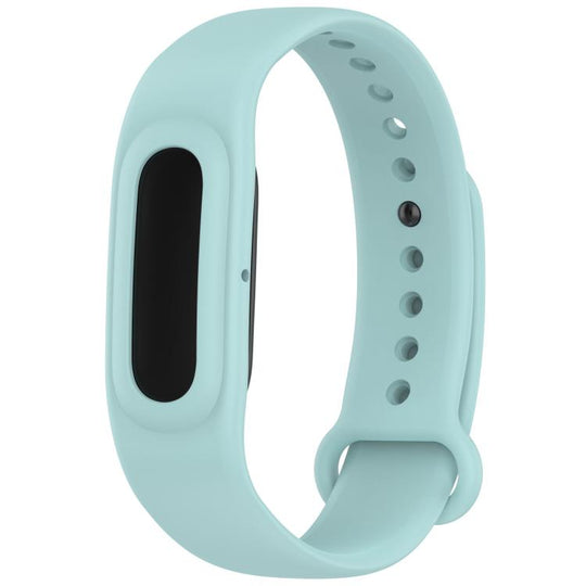 For Google Fitbit Air Watch Frame Integrated Reverse Buckle Silicone Watch Band(Light Blue)