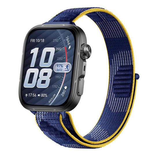 For Huawei Watch Fit 5 / Fit 5 Pro / Fit 4 Slim Style Nylon Hook And Loop Fastener Watch Band(Serene Blue)