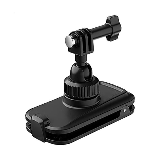Magnetic 360 Adjustable Quick-Release Backpack Clip for DJI, Insta360, GoPro and Other Action Cameras(Black)