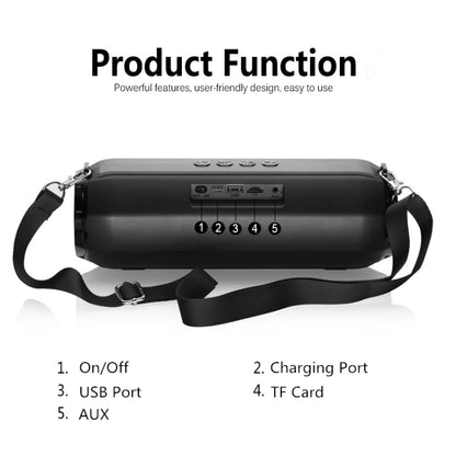 LZ33 LED Portable Wireless Bluetooth Speaker Stereo Speakerphone Music Speakers for Computer with TF FM - Desktop Speaker by buy2fix | Online Shopping UK | buy2fix
