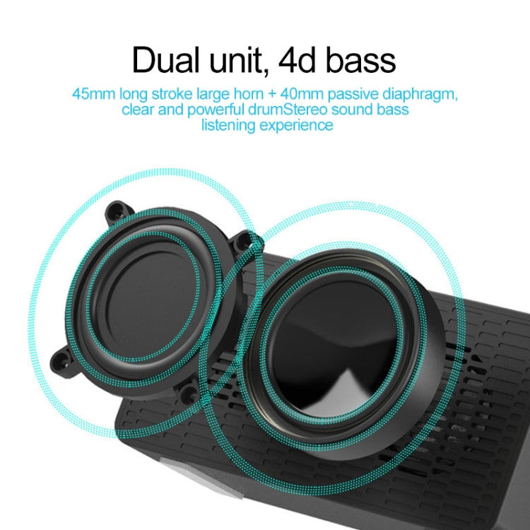AEC BT506 Speaker with Mirror, LED Clock Display, Dual Alarm Clock, Snooze, HD Hands-free Calling, HiFi Stereo(Black) - Desktop Speaker by AEC | Online Shopping UK | buy2fix