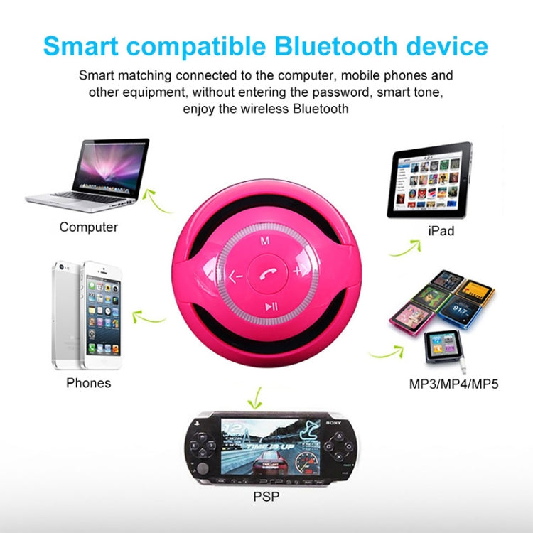 A18 Ball Bluetooth Speaker with LED Light Portable Wireless Mini Speaker Mobile Music MP3 Subwoofer Support TF (Blue) - Desktop Speaker by T&G | Online Shopping UK | buy2fix
