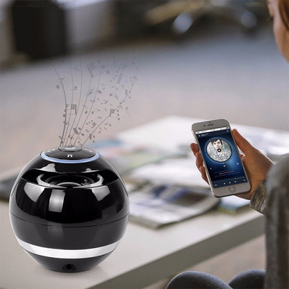 A18 Ball Bluetooth Speaker with LED Light Portable Wireless Mini Speaker Mobile Music MP3 Subwoofer Support TF (Blue) - Desktop Speaker by T&G | Online Shopping UK | buy2fix