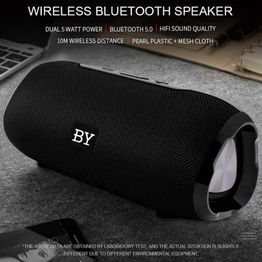 BY Portable Bluetooth Speaker Waterproof Wireless Loudspeaker 3D Stereo Music Surround Sound System Outdoor Speakers Support TF AUX(Red) - Desktop Speaker by buy2fix | Online Shopping UK | buy2fix