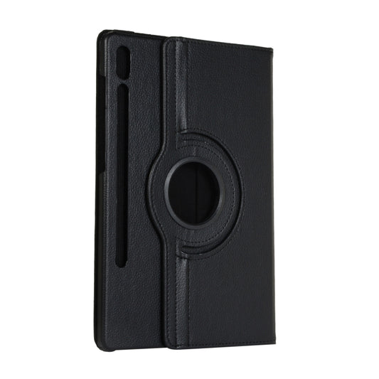 ENKAY 360 Degree Rotation Lichi Texture Leather Case with Holder for Samsung Galaxy Tab S6 10.5 T860 / T865(Black) - Other Galaxy Tab PC by ENKAY | Online Shopping UK | buy2fix