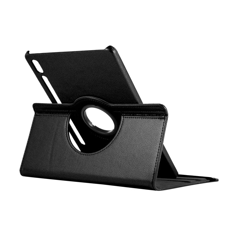 ENKAY 360 Degree Rotation Lichi Texture Leather Case with Holder for Samsung Galaxy Tab S6 10.5 T860 / T865(Black) - Other Galaxy Tab PC by ENKAY | Online Shopping UK | buy2fix