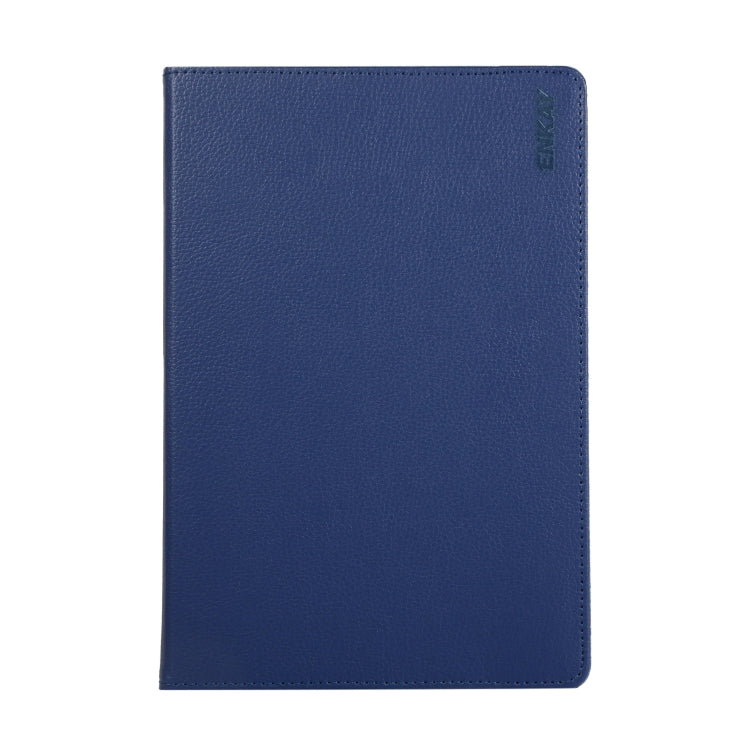 ENKAY 360 Degree Rotation Lichi Texture Leather Case with Holder for Samsung Galaxy Tab S6 10.5 T860 / T865(Dark Blue) - Other Galaxy Tab PC by ENKAY | Online Shopping UK | buy2fix