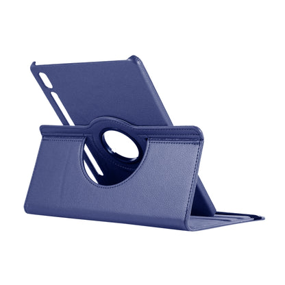 ENKAY 360 Degree Rotation Lichi Texture Leather Case with Holder for Samsung Galaxy Tab S6 10.5 T860 / T865(Dark Blue) - Other Galaxy Tab PC by ENKAY | Online Shopping UK | buy2fix