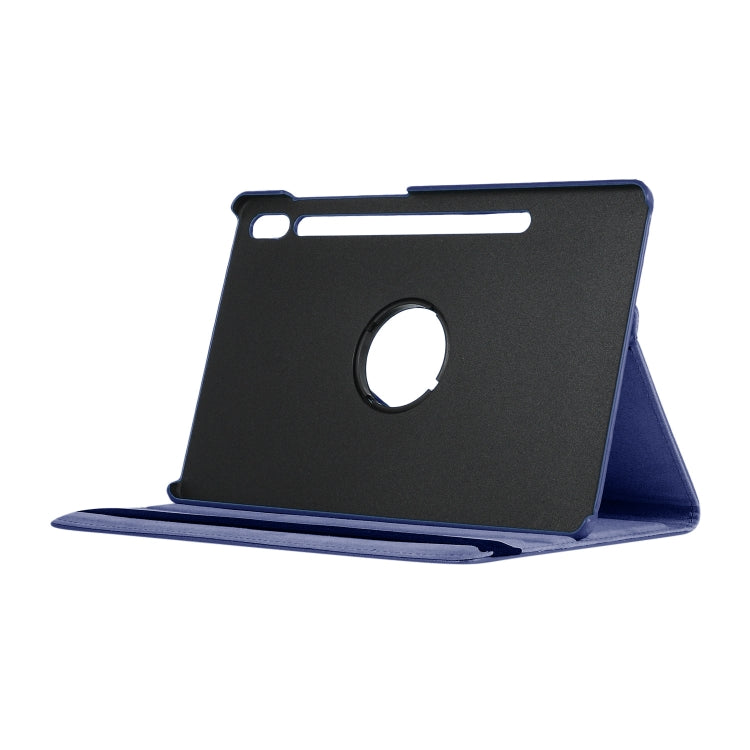 ENKAY 360 Degree Rotation Lichi Texture Leather Case with Holder for Samsung Galaxy Tab S6 10.5 T860 / T865(Dark Blue) - Other Galaxy Tab PC by ENKAY | Online Shopping UK | buy2fix