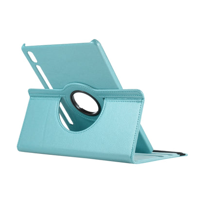 ENKAY 360 Degree Rotation Lichi Texture Leather Case with Holder for Samsung Galaxy Tab S6 10.5 T860 / T865(Light Blue) - Other Galaxy Tab PC by ENKAY | Online Shopping UK | buy2fix