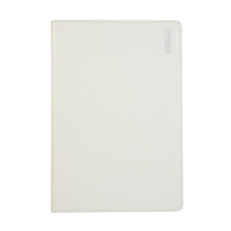 ENKAY 360 Degree Rotation Lichi Texture Leather Case with Holder for Samsung Galaxy Tab S6 10.5 T860 / T865(White) - Other Galaxy Tab PC by ENKAY | Online Shopping UK | buy2fix