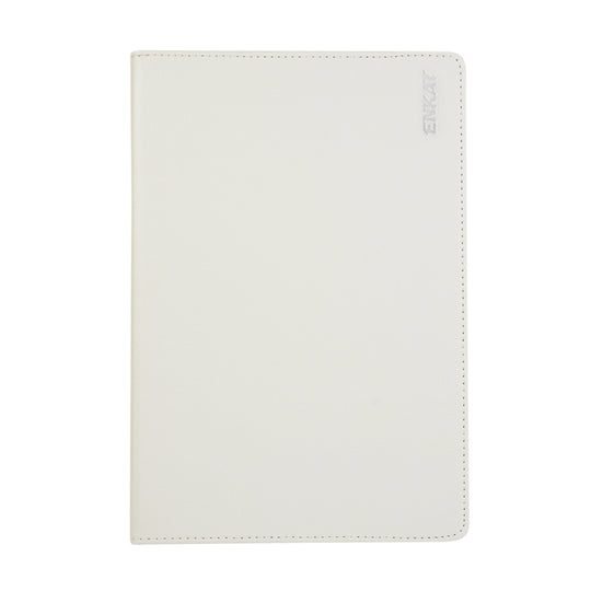 ENKAY 360 Degree Rotation Lichi Texture Leather Case with Holder for Samsung Galaxy Tab S6 10.5 T860 / T865(White)