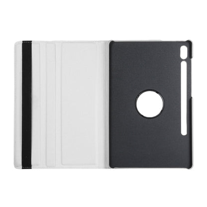 ENKAY 360 Degree Rotation Lichi Texture Leather Case with Holder for Samsung Galaxy Tab S6 10.5 T860 / T865(White) - Other Galaxy Tab PC by ENKAY | Online Shopping UK | buy2fix