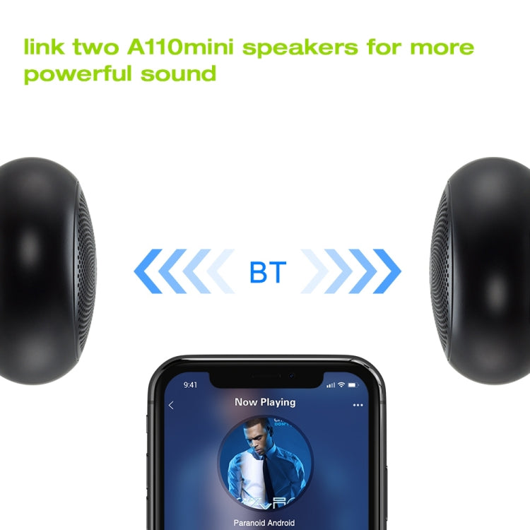 EWA A110mini High Hidelity Bluetooth Speaker Small Size High Power Bass, TWS Bluetooth Technology, Support TF(Rose Gold) - Desktop Speaker by EWA | Online Shopping UK | buy2fix