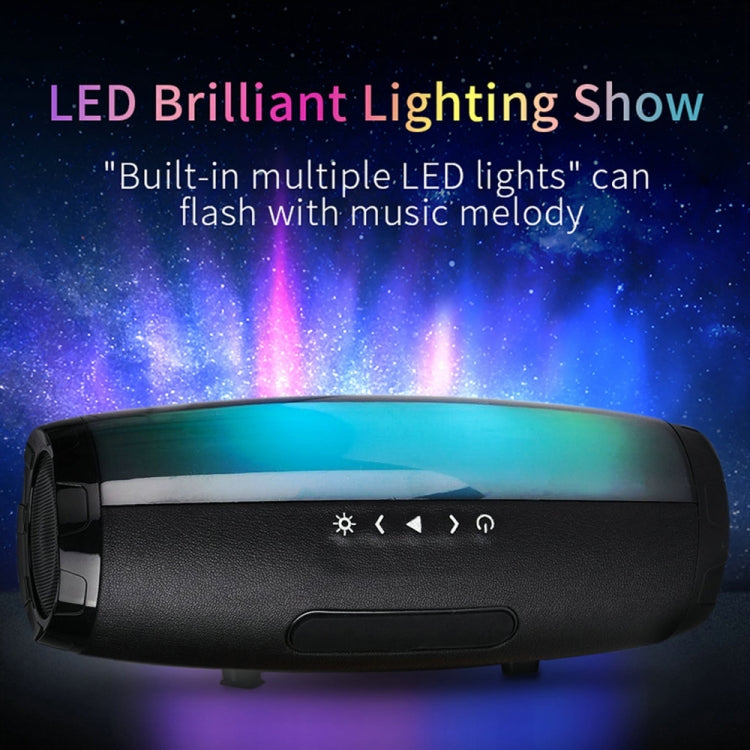 T&G TG165 5W*2 Portable Wireless Speaker Speaker With Dancing LED Flashing Light Mp3 AUX USB FM Radio Stereo Subwoofer(Red) - Desktop Speaker by T&G | Online Shopping UK | buy2fix