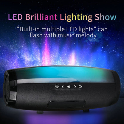 T&G TG165 5W*2 Portable Wireless Speaker Speaker With Dancing LED Flashing Light Mp3 AUX USB FM Radio Stereo Subwoofer(Green) - Desktop Speaker by T&G | Online Shopping UK | buy2fix