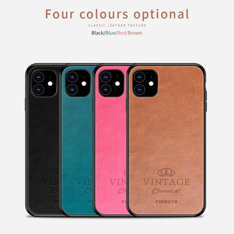 PINWUYO Pin Rui Series Classical Leather, PC + TPU + PU Leather Waterproof And Anti-fall All-inclusive Protective Shell for iPhone 11(Red) - More iPhone Cases by PINWUYO | Online Shopping UK | buy2fix
