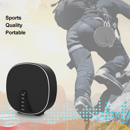 DY-52 Portable Bluetooth Speaker Wireless Loudspeaker Sound 32G Max Memory 10W Stereo Music Surround Outdoor Speaker(Black+Silver) - Desktop Speaker by buy2fix | Online Shopping UK | buy2fix