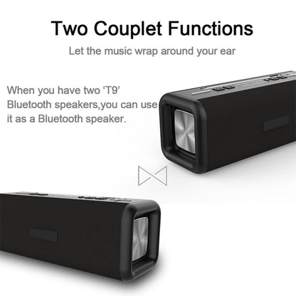 T9 Wireless Bluetooth 4.2 Speaker 10W Portable Sound Box FM Digital Radio 3D Surround Stereo, Support Handsfree & TF & AUX(Black) - Desktop Speaker by buy2fix | Online Shopping UK | buy2fix
