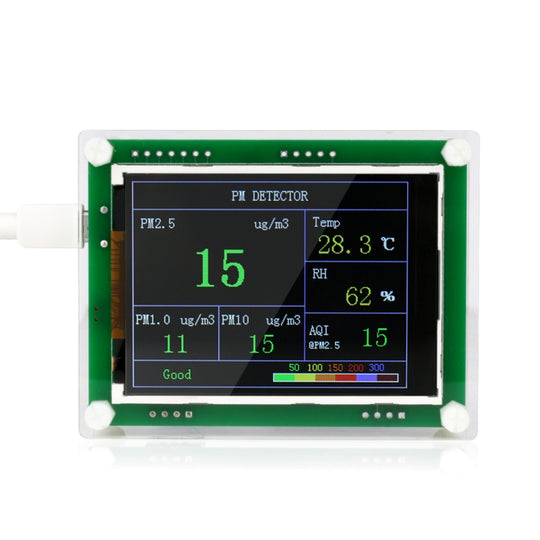 PMS5003  Car PM2.5 Detector Tester Meter Air Quality Monitor Home Car Office Outdoors Gas Thermometer Analysis