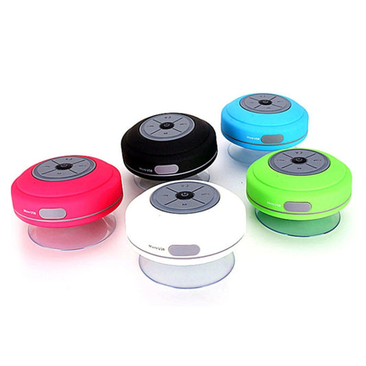BTS-09 Wireless Bluetooth Speaker Waterproof Led FM Radio Subwoofer Bluetooth Column TF Card Suction Cup Mini Shower Speaker(Blue) - Waterproof Speaker by buy2fix | Online Shopping UK | buy2fix