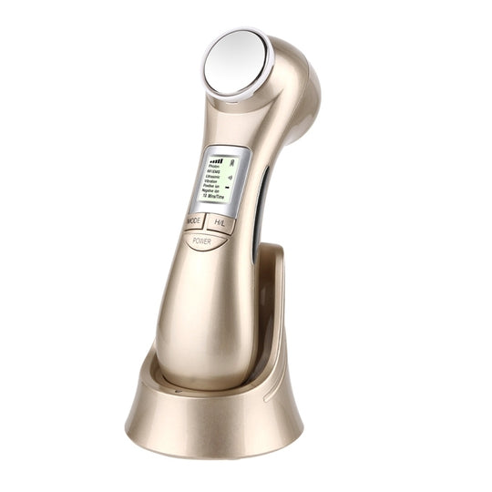 OFY9901  Face Skin EMS Mesotherapy Electroporation RF Radio Frequency Facial LED Photon Skin Care Face Lift Tighten Remove Wrinkle(Gold)