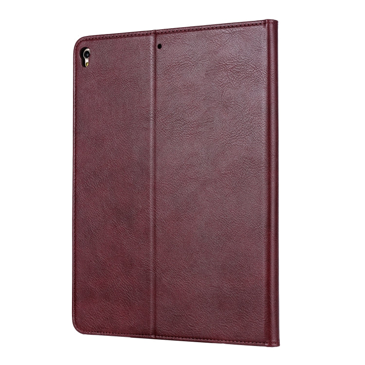 For iPad 10.2 Knead Skin Texture Horizontal Flip Leather Case with Photo Frame & Holder & Card Slots & Wallet(Wine Red) - iPad 10.2 Cases by buy2fix | Online Shopping UK | buy2fix