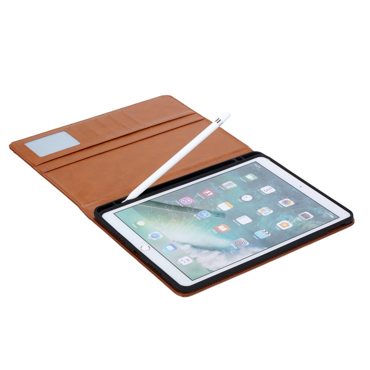 For iPad 10.2 Knead Skin Texture Horizontal Flip Leather Case with Photo Frame & Holder & Card Slots & Wallet(Wine Red) - iPad 10.2 Cases by buy2fix | Online Shopping UK | buy2fix