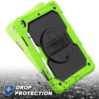 For iPad 10.2 Shockproof Colorful Silica Gel + PC Protective Case with Holder & Shoulder Strap & Hand Strap & Pen Slot(Green) - iPad 10.2 Cases by buy2fix | Online Shopping UK | buy2fix