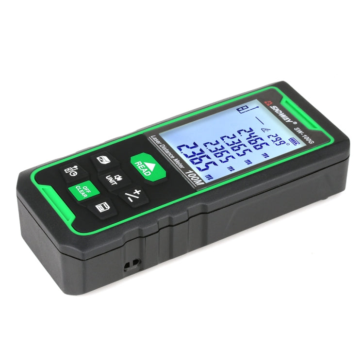 SNDWAY SW-100G Green lLght Digital Laser Tape Sensor Range Finder - Laser Rangefinder by SNDWAY | Online Shopping UK | buy2fix
