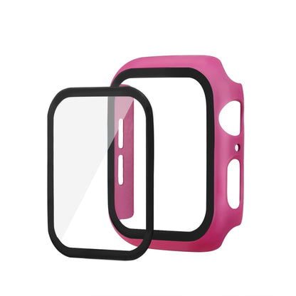 ENKAY Hat-prince Full Coverage PC Case + Tempered Glass Protector for Apple Watch Series 6 / 5 / 4 / SE 3 / SE 2 / SE 1 40mm(Rose) by ENKAY