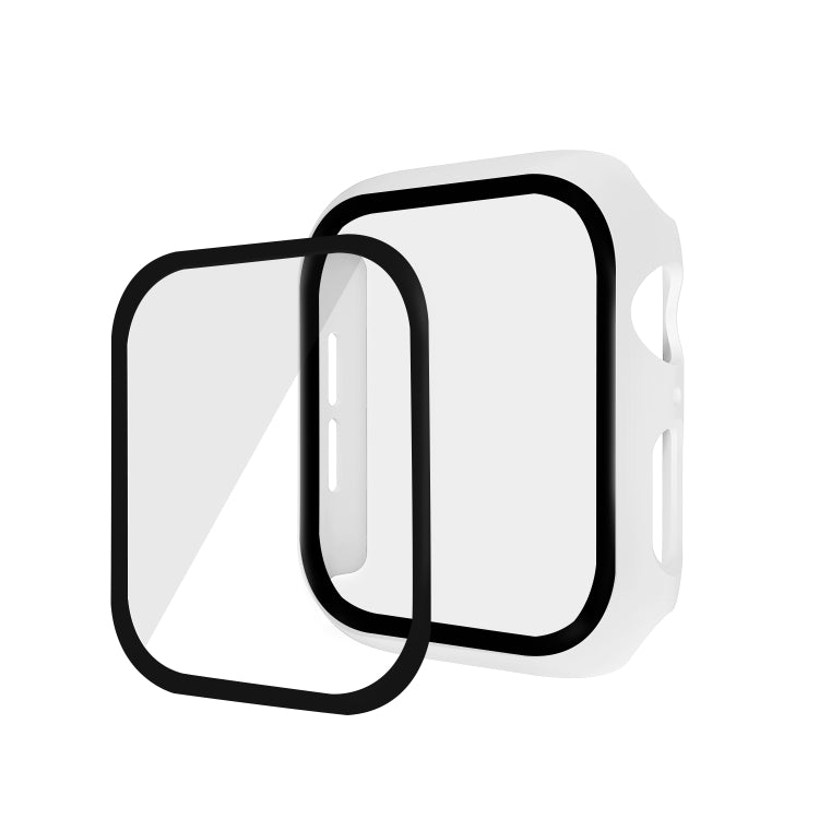 ENKAY Hat-prince Full Coverage PC Case + Tempered Glass Protector for Apple Watch Series 6 / 5 / 4 / SE 3 / SE 2 / SE 1 40mm(White) by ENKAY