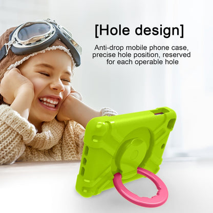 For iPad MINI1/2/3 EVA + PC Flat Protective Shell with 360 ° Rotating Bracket(Grass Green+Rose Red) - iPad Mini 4 & 3 & 2 & 1 Cases by buy2fix | Online Shopping UK | buy2fix