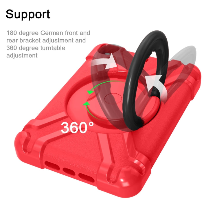 For iPad MINI1/2/3 EVA + PC Flat Protective Shell with 360 ° Rotating Bracket(Red+Black) - iPad Mini 4 & 3 & 2 & 1 Cases by buy2fix | Online Shopping UK | buy2fix