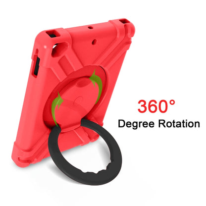 For iPad Air/Air2/Pro9.7 EVA + PC Flat Protective Shell with 360 ° Rotating Bracket(Red+Black) - iPad 9.7 (2018) & (2017) Cases by buy2fix | Online Shopping UK | buy2fix