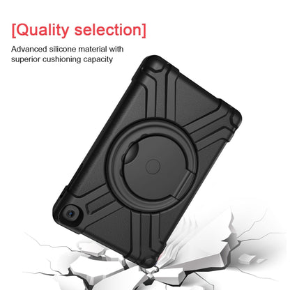 For Galaxy Tab A 10.1 (2019) EVA + PC Flat Protective Shell with 360 Degree Rotating Bracket(Black+Black) - Tab A 10.1 (2019) T510 / T515 by buy2fix | Online Shopping UK | buy2fix