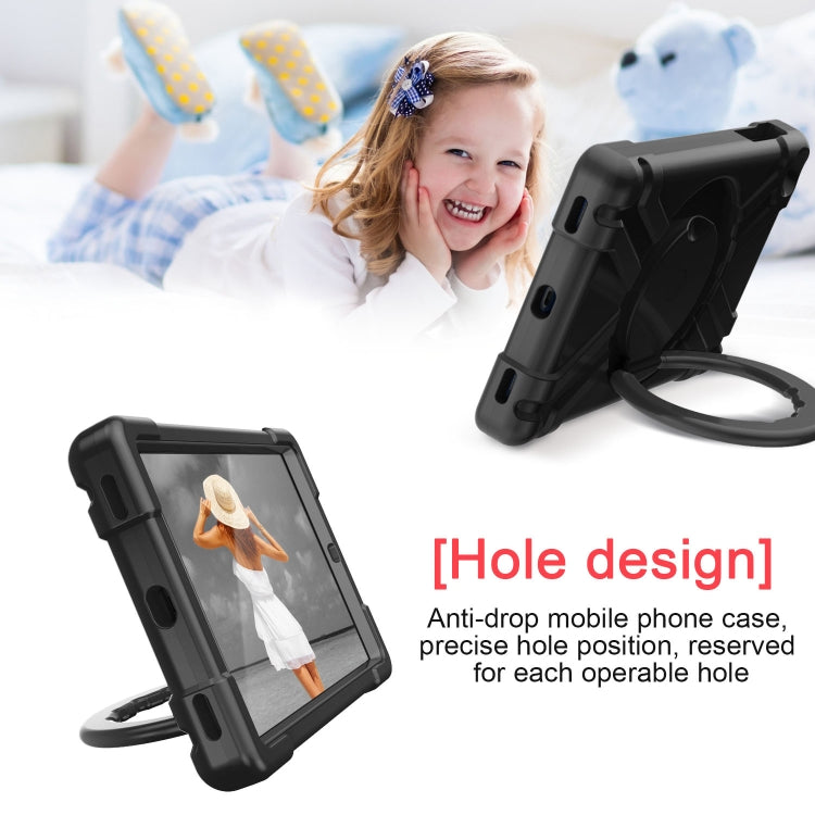 For Galaxy Tab A 10.1 (2019) EVA + PC Flat Protective Shell with 360 Degree Rotating Bracket(Black+Black) - Tab A 10.1 (2019) T510 / T515 by buy2fix | Online Shopping UK | buy2fix